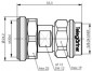 Adaptor N-m na 4.3-10-m ręcznie nakręcany - 100024212 (J01027C0029) Telegärtner