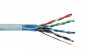 Przewód F/UTP Wave Cables, kat.5E, wewnętrzny, szary, 4x2x24 AWG, 305 m, drut 