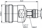 Adaptor 4.3-10-f na 1.5-3.5-m, skręcany - 100025347 (J01443A0023) Telegärtner