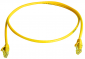 Patchcord 1:1, 2 x RJ45 na kablu U/UTP, kat. 6, nieekranowany, 0.5 m, LSZH, żółty - 100008055 (L00000A0294) Telegärtner