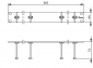 Organizator kabli Rack 19' 1 U, 4 x metalowy uchwyt - 100021513 (H02025A0258) Telegärtner