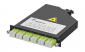 Moduł światłowodowy HD³-ES FanOut 0.5 U wyposażony w adaptery: 6 x LC/APC Duplex OS2 - 100022381 (H02050A4087) Telegärtner