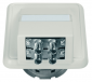 Gniazdo światłowodowe abonenckie OAD/S wyposażone w 2 adaptery ST Duplex, białe - 100022455 (H02051C0510) Telegärtner