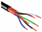 Kabel mikrofonowy, oplot miedziany, 6 x 0.22, PVC - M 6022 CU Siva