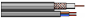 Kabel hybrydowy - koncentryczny 75 Ohm typu RG-59, PE + żel, z zasilaniem 2x1, żyła wewnętrzna Cu 0.59 mm - XAp RG59+2x1,0