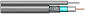 Kabel koncentryczny 75 Ohm typu RG-6, PE + żel, samonośny, żyła wewnętrzna Cu 1.15 mm, z linką nośną - SAT 1.15 LN