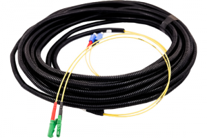 Multipatchcord kabel breakout SM 24j zakończony obustronnie złączami E2000/PC 15m