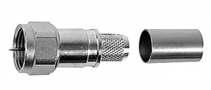 F wtyk zagniatany na kabel RG11, RG11A/U, 1.2L/7.3, KX 8, 75 Ohm - 100025621 (J01600A0006) Telegärtner